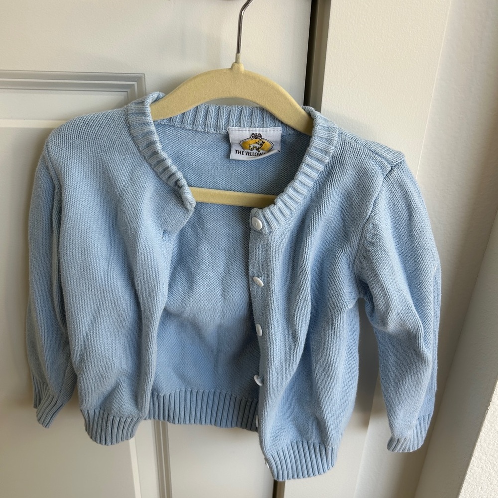 The Yellow Lamb Light Blue Cardigan size 3T